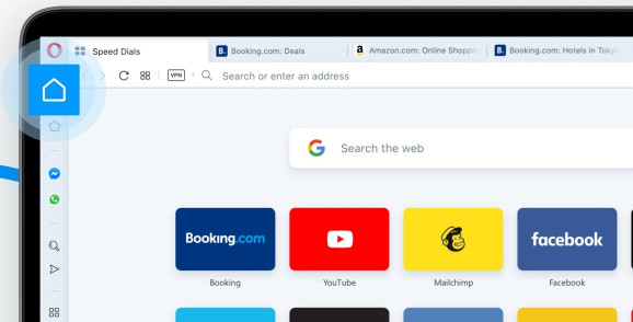 Opera tab-grouping with new "workspaces" feature