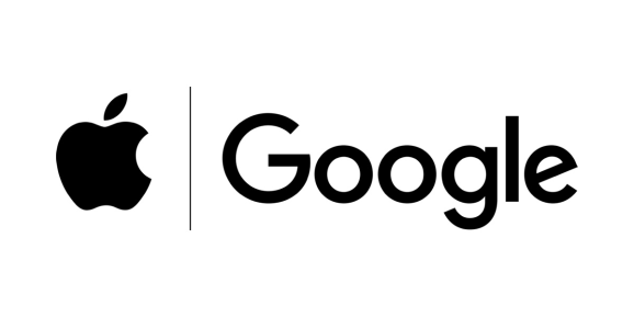 Apple and Googe logos