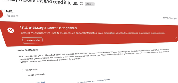 Gmail blocking COVID-19 emails