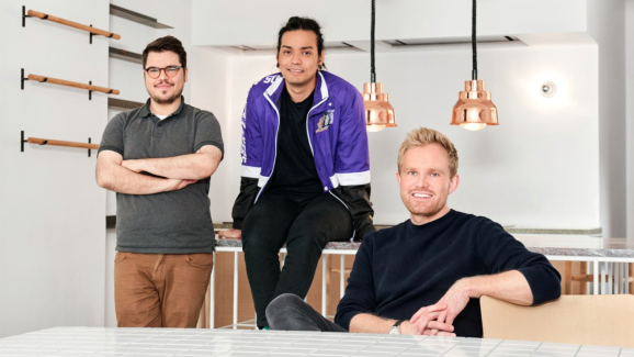 Choco founders, left-to-right: Julian Hammer (CMO) , Rogério Da Silva Yokomizo (CTO), and Daniel Khachab (CEO).