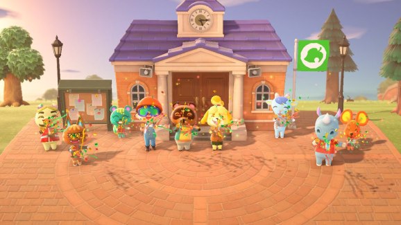 Time to celebrate in Animal Crossing: New Horizons.