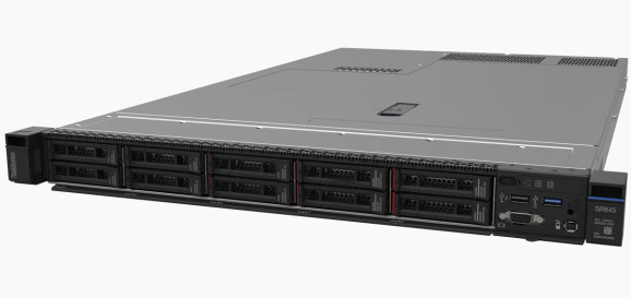 Lenovo's SR665 ThinkSystem server has two 2nd Gen AMD Epyc processors with 64 cores each.