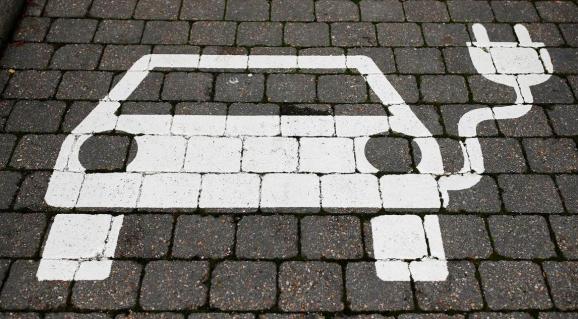 A parking sign for electric vehicles is pictured, where U.S. electric vehicle pioneer Tesla announced to build its first European factory and design center near Berlin, in Gruenheide, Germany, November 13, 2019.