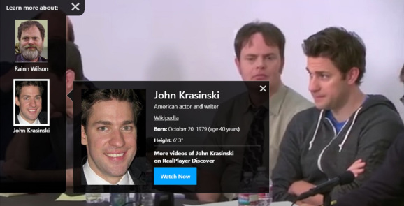 StarSearch by Real can tell you the names of The Office cast.