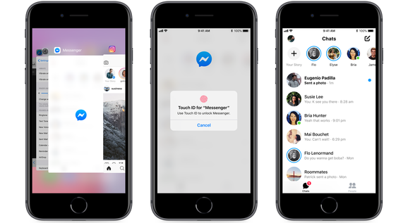 Facebook Messenger: Touch ID