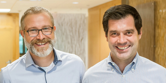 6 River Systems co-CEOs Jerome Dubois and Rylan Hamilton