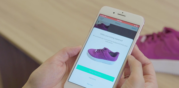 eBay's image cleanup feature removes the background from photos
