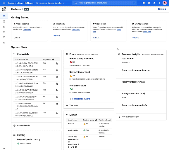 Google Recommendations AI