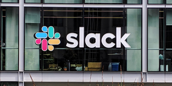 A view of Slack HQ from Salesforce Park in San Francisco