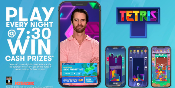This take on Tetris has a game show and a battle royale mode.