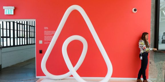 A woman talks on the phone at the Airbnb office headquarters in the SOMA district of San Francisco, California, U.S., August 2, 2016