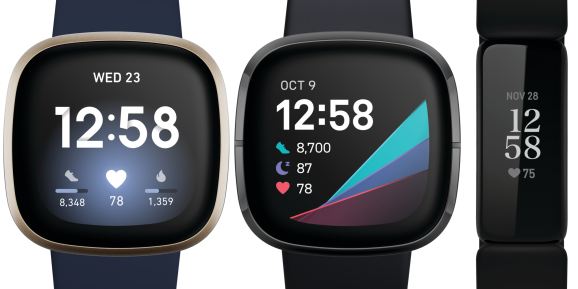 Fitbit Sense, Fitbit Versa 3, Fitbit Inspire 2