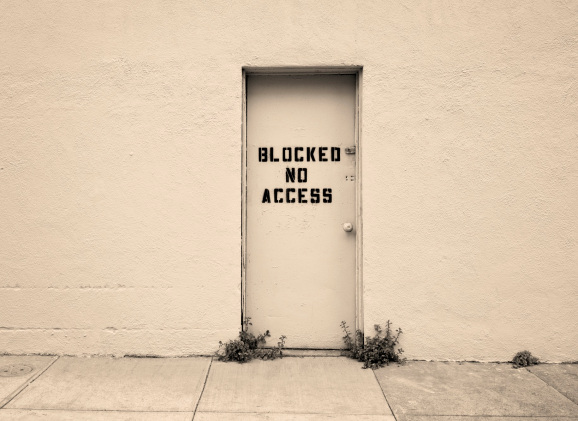 Door with no access