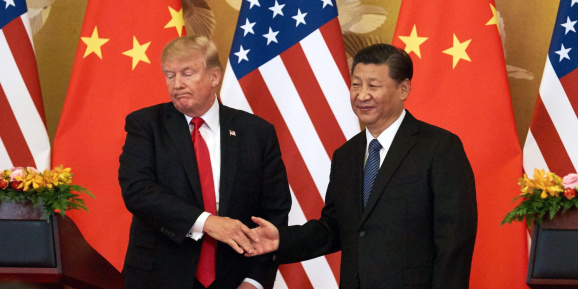 Donald Trump and Xi Jinping